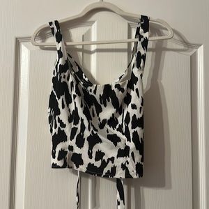 Superdown top cow print